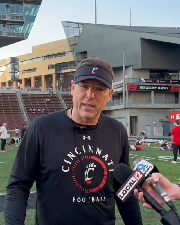 Scott Satterfield Spring Football Day One